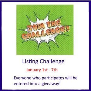 January 1st - 7th  Listing Challenge